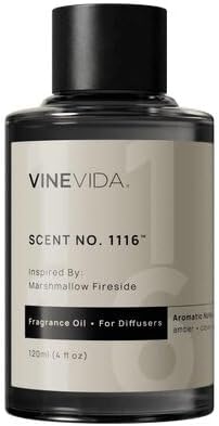 VINEVIDA [4 Fl Oz] Scent NO. 1116 Fragrance Oil for Cold Air Diffusers, Aromatic Notes of Amber Clove Vanilla, Essential Oils for Diffuser Oil Refill & Air Freshener Room Spray by VINEVIDA