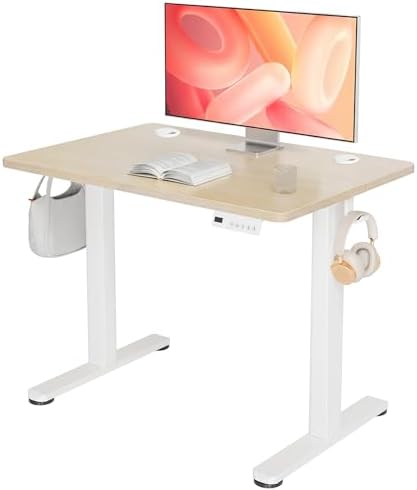 YDN 32 x 19 Inch Nature Electric Standing Desk by YDN