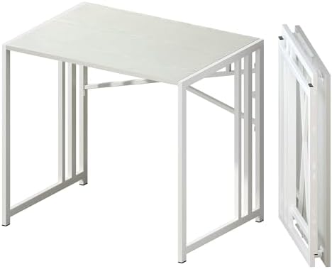Lutown-Teen Small Folding Desk 32 inch, White by Lutown-TeenHome