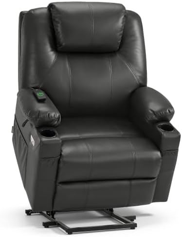 MCombo Power Lift Recliner Chair for Elderly, Heat and Massage R7042 by MCombo