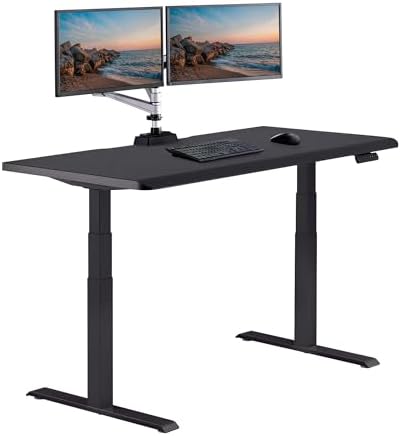 Vari ComfortEdge Electric Standing Desk – 60x30 – Black/Black by Unknown
