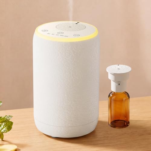 Waterless Diffuser for Essential Oil with 7-Color Light for Home, White by Unknown