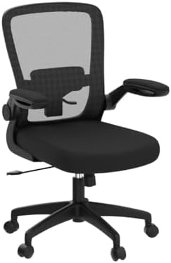 FelixKing Office Chair, Ergonomic Desk Chair Breathable Mesh Chairs Adjustable High Back Lumbar Support Flip-up Armrests, Executive Rolling Swivel Comfy Computer Chairs Home Office Black - Image 5