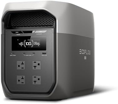 EF ECOFLOW DELTA 3 Max Portable Power Station, 2048Wh LFP Battery, 2400W by Unknown