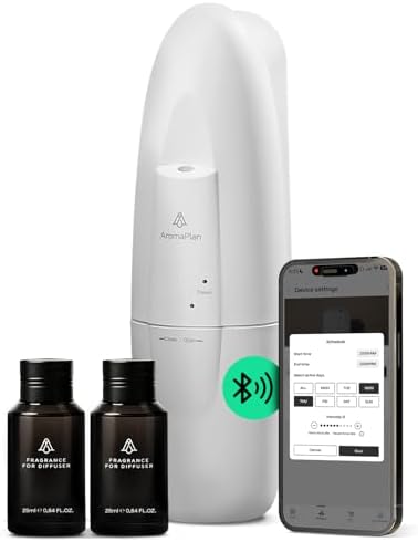 Plug in Wall Diffuser + 2 Scents + App – Cold Air, 5 Star Hotel by AromaPlan