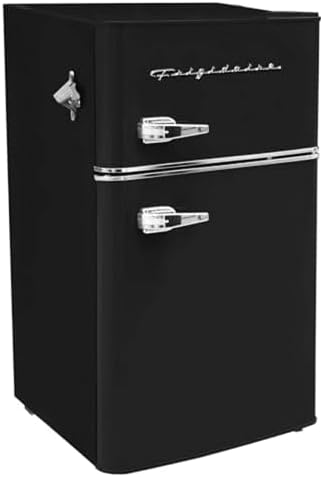 Frigidaire EFR840 Retro Mini Fridge with Freezer & Side Bottle Opener - Small 2 Door Refrigerator for Office Bar or College Dorm Room - 3.2 Cu Ft, Black by Unknown