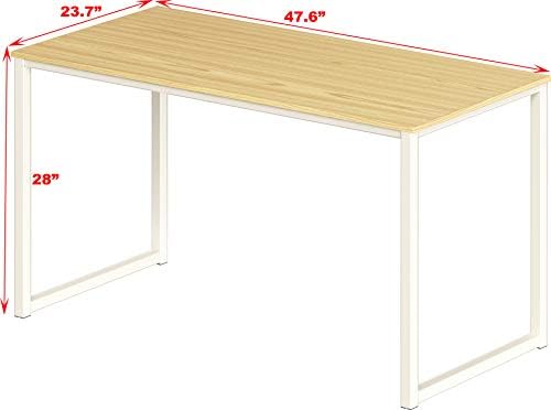 SHW Mission 48-Inch Home Office Computer Desk, Oak - Image 3