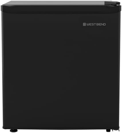 West Bend Mini Fridge Compact Refrigerator for Home Office or Dorm, Auto Defrost with Reversible Door, Energy Star Rated, 1.6-Cu.Ft., Black - Image 7