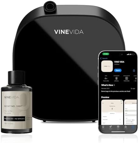 VINEVIDA Waterless Aroma Diffuser for Home | Hotel Scent Included by VINEVIDA