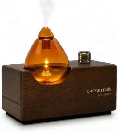 Amber Retro Waterless Essential Oil Diffuser for Aromatherapy by CHEZARTEMIS