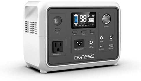 DYNESS Portable Power Station 300W, 256Wh Solar Generator with 110V Pure Sine Wave AC Outlet, LiFePO4 Battery for Camping, Home Backup, RV, Outdoor Emergency (Solar Panel Optional) by Dyness