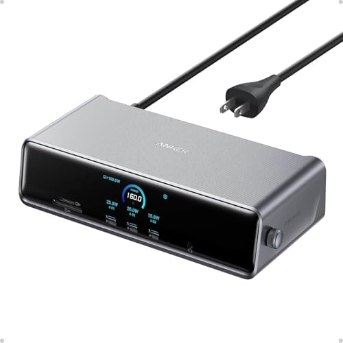 Anker Prime Docking Station (DL7400), 14-in-1 Triple Display, DisplayLink by Anker