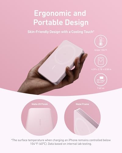 Anker MagGo Power Bank, 10,000mAh Qi2-Certified 15W Portable Charger - Image 4