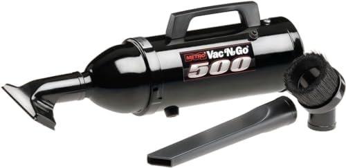 METROVAC VM4B500 VAC N GO Hi Performance Hand Vac, Powerful Home & Automotive Vaccuum & Air Duster, 12V Motor, 504 Watts & 12 Ft. 2 Conductor by METROVAC