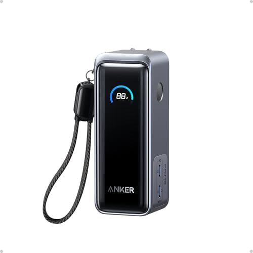 Anker Prime Power Bank, 9,600mAh 65W, Built-in AC Plug by Anker