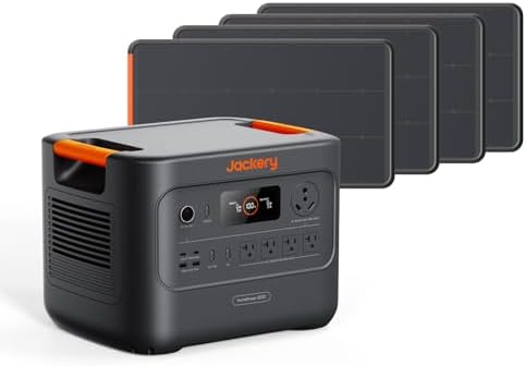 Jackery HomePower 3000 and 4x100W Prime Panels, 3072Wh, 3600W AC Output by Unknown