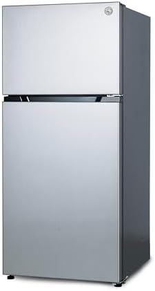 Commercial Cool 20 Cu. Ft. Top Mount Refrigerator with Freezer, 2-Door Refrigerator with Top Freezer and Adjustable Temperature Control, Ice Maker Ready, Energy Star Certified, Stainless Look by CommercialCool