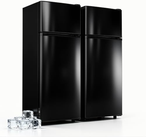 Tehanld 4.5 Cu.Ft 2-Door Mini Fridge Freezer, 2-Piece Set for Dorm/Office by Tehanld