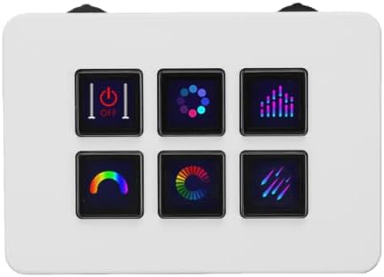 Jiawu Stream Controller Deck, 6 Customizable Keys (White) - Image 5