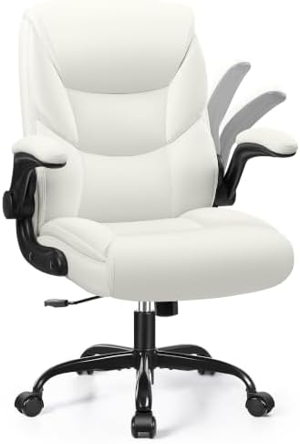 PU Leather Office Chair, Comfy Executive Chair with Flip-up Arms by StellaMia