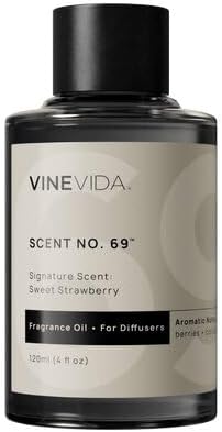VINEVIDA [4 Fl Oz] Sweet Strawberry Fragrance Oil for Cold Air Diffusers, Essential Oils for Diffuser Oil Refill & Air Freshener Room Spray by VINEVIDA