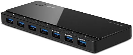 TP-Link [2nd Gen] TP-Link 7-Port USB 3.0 Ultra Slim Hub Including 3 BC 1.2 Charging Ports up to 5V / 1.5A. Compatible with Windows, Mac, Chrome & Linux OS, with Power On/Off Button (UH700) by TP-Link