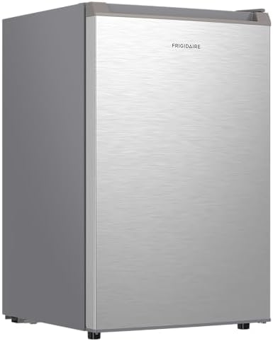 Frigidaire Mini Refrigerator, Compact Freezer Compartment, Adjustable Thermostat Control, Reversible Door, Contemporary Series, 4.5 cu ft, Platinum by Unknown