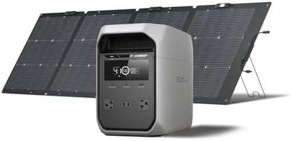 EF ECOFLOW Solar Generator Delta 3 Classic with 220W Solar Panel, 1024Wh by Unknown