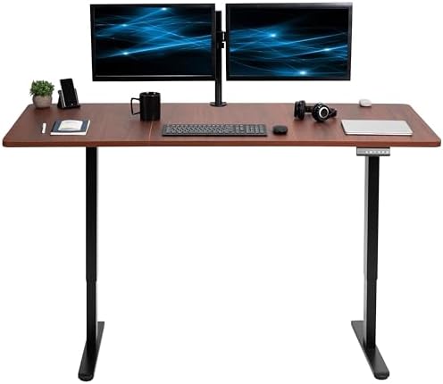 VIVO Dark Walnut 71 x 30 in Standing Desk, DESK-KIT-E2B7D by VIVO