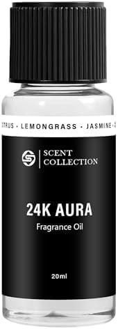 Luxury Hotel Scent 24K Aura Diffuser Oil, Signature Lemongrass, 20ml by scentcollection