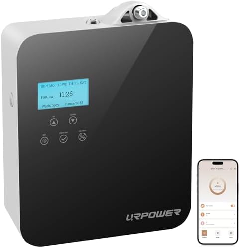 URPOWER 300mL Waterless Essential Oil Diffuser,Cold-Air Scent Diffuser by URPOWER
