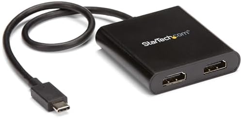 StarTech USB-C to Dual HDMI MST Hub, 4K 30Hz/1080p 60Hz, TB3/TB4/USB4 by StarTech