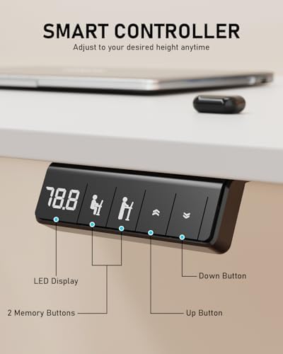 40" Small Electric Standing Desk Adjustable Height for Home Office - Image 6