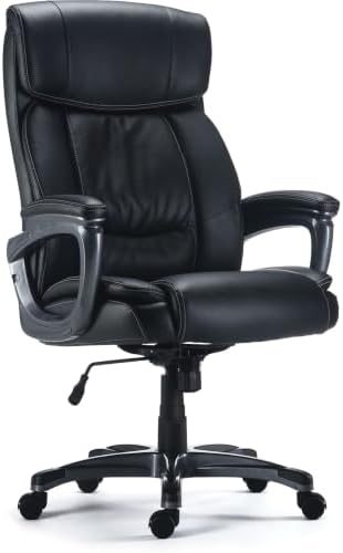 Staples Lockland Ergonomic Leather Manager Big & Tall Chair,400 lb Capacity by Staples