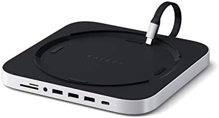 Satechi Aluminum Stand & Hub for Mac mini, USB 3.0 & Headphone Jack, Silver - Image 6