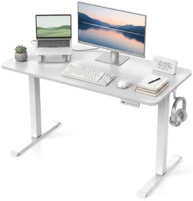 Standing Desk, 48 × 24 Inches Electric Height Adjustable, Home Office by Unknown