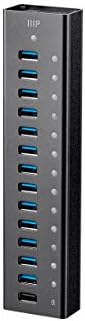 Monoprice Powered USB 3.0 Hub - 13-Port, Heavy Duty Aluminum, 5Gbps, Plug-n-Play with AC Adapter, 2.4 Amps Charging Ports, Black by Monoprice