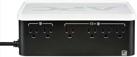 APC Back-UPS 500VA / 300W UPS Battery Backup Surge Protector, 6 Outlets, Type C Charger, BE500G3 Uninterruptible Power Supply for Home Office & Wi-Fi (Pack of 2) - Image 2