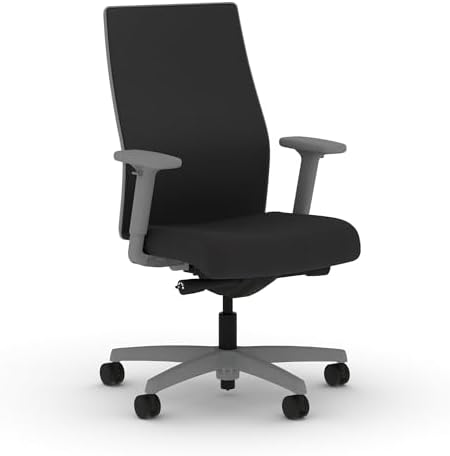 HON Ignition 2.0 Ergonomic Office Chair, Lumbar Support, Office Desk, Black by HON