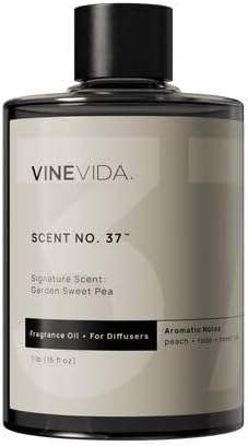 VINEVIDA [16 Fl Oz] Garden Sweet Pea Fragrance Oil for Cold Air Diffusers, Essential Oils for Diffuser Oil Refill & Air Freshener Room Spray by VINEVIDA