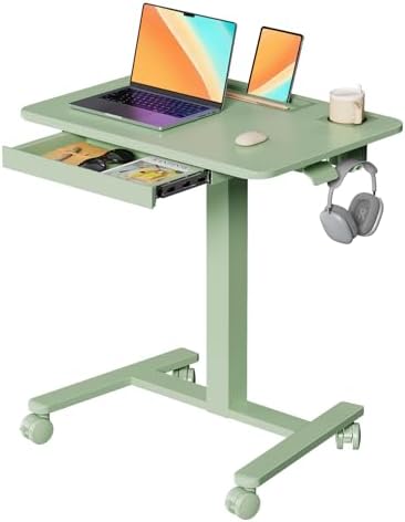 28" Mobile Standing Desk with Drawer, Portable Laptop Desk by JYLHJOYSEEKER
