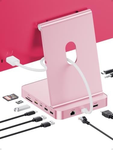 11-in-1 USB C Hub for iMac 24" M1/M3/M4 with M.2 NVMe 4TB SSD Enclosure by PULWTOP