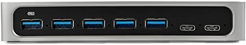 StarTech 7-Port USB-C Hub with 5X USB-A and 2X USB-C, 12V (HB30C5A2CSC) - Image 2