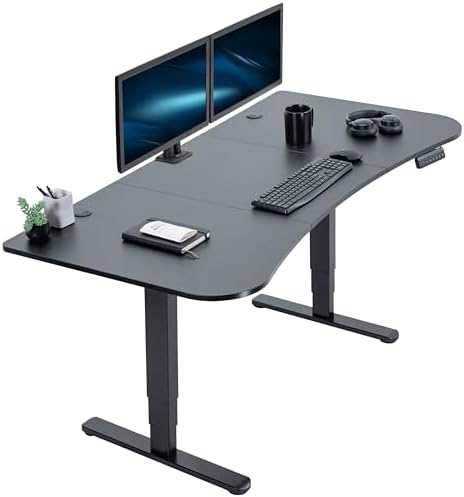 VIVO Black 63 x 32 in Standing Desk, DESK-KIT-2B1B by VIVO