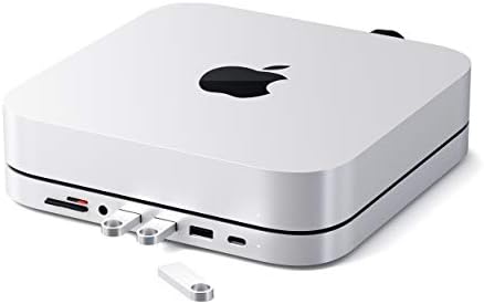 Satechi Aluminum Stand & Hub for Mac mini, USB 3.0 & Headphone Jack, Silver by Satechi