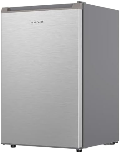 Frigidaire Mini Refrigerator, Compact Freezer Compartment, Adjustable Thermostat Control, Reversible Door, Contemporary Series, 4.5 cu ft, Platinum - Image 3