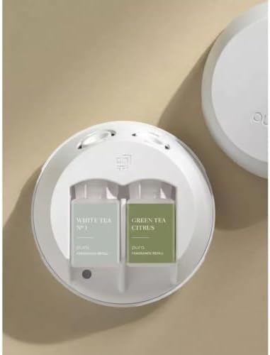 Pura - Smart Home Fragrance Device Starter Set - Pura 4 - Scent Diffuser for Home - Includes Fragrance Aroma Diffuser - Square Box, White Tea No. 1 and Green Tea Citrus Scent Refills - Image 6