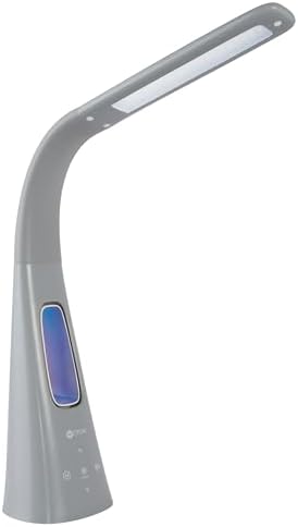 OttLite Cool Breeze LED Desk Lamp with Bladeless Fan, Gray by Ottlite