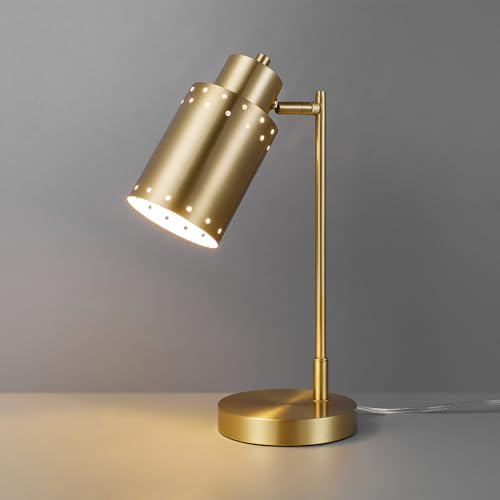 Globe Electric 15" Desk Lamp, Brass Finish, Metal, Adjustable, Reading Light, Home Office, Study Accessories - Image 5