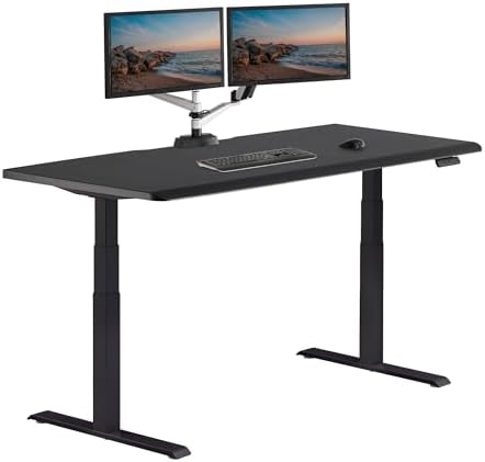 Vari ComfortEdge Electric Standing Desk – 72x30 – Black/Black by Unknown